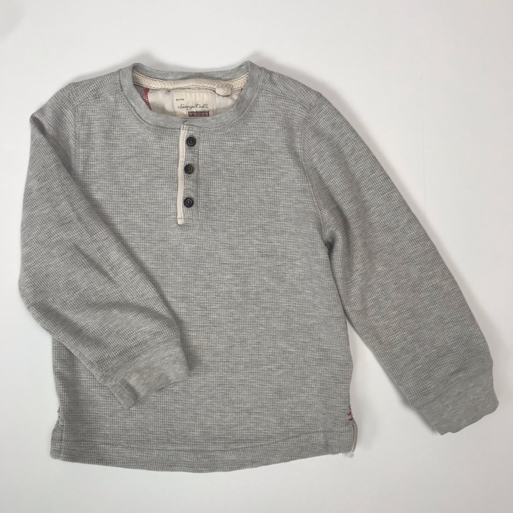 Sovereign Code boys waffle knit Henley, size 5